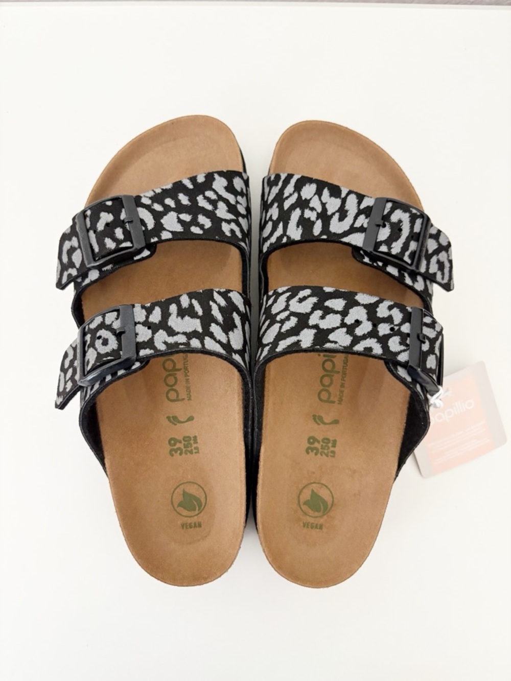 Birkenstock Papillio Arizona Grooved Platform Leopard Sandals EU 39 US 8-8.5 Nar - Picture 7 of 12